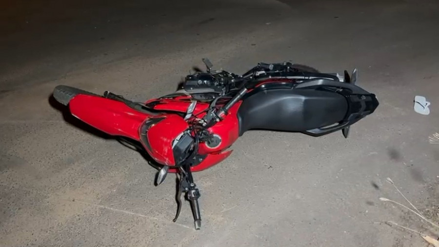 Autor foi capturado após cair de moto. Foto: Araguaína Notícias