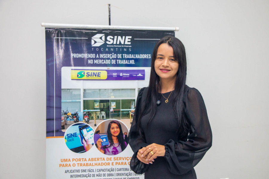 A gerente do Sine de Luzimangues, Shárinna Passos, ressalta a importância da formação para os trabalhadores da região