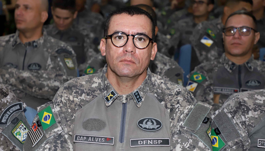 Capitão André Alves da Silva da PM de São Paulo destacou a importância da experiência no Tocantins para a atuação em diferentes regiões do Brasil;