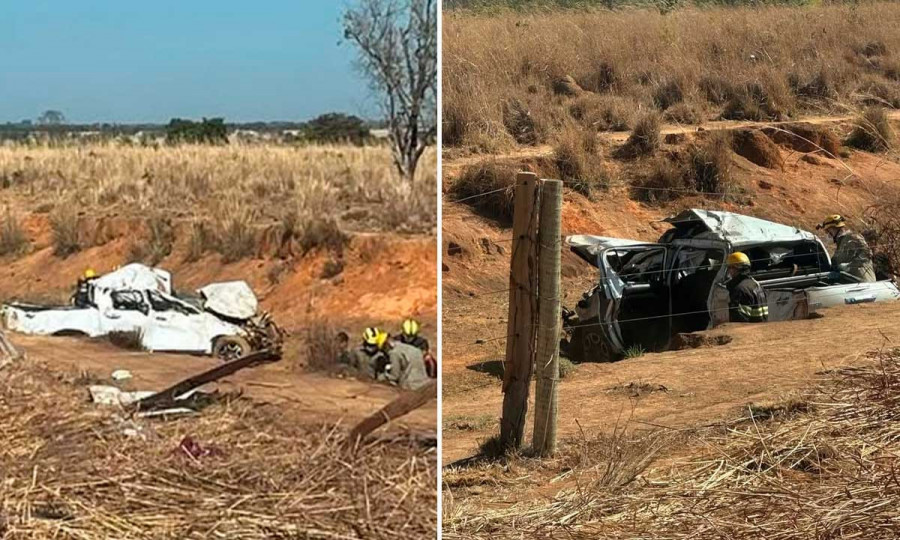Acidente aconteceu na GO-164, próximo a São Miguel do Araguaia (GO)