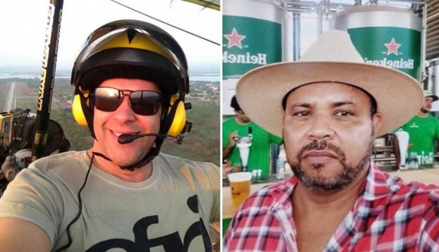 Diomédio Filho, de 56 anos, e José Rosário Carneiro, de 52 anos, morreram no acidente aéreo / Foto: Montagem | Reprodução