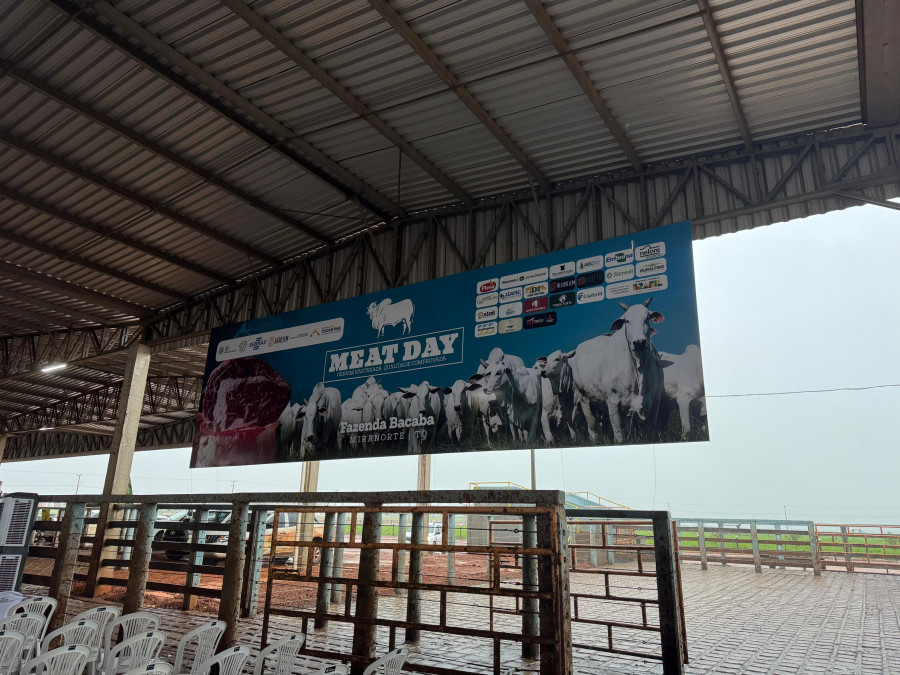 Cenário do 3º Meat Day, que transformou a Fazenda Bacaba em centro de debates para o futuro da produção de carne no Tocantins.