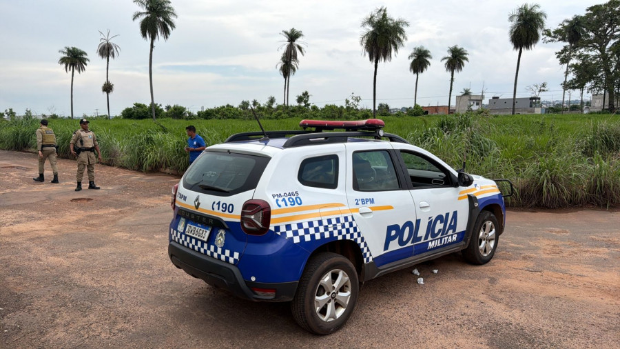 Local onde o corpo foi encontrado. 