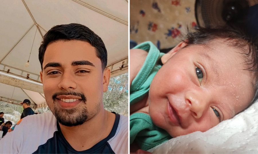 Pai e bebê que morreram após colisão na BR-153 em Araguaína