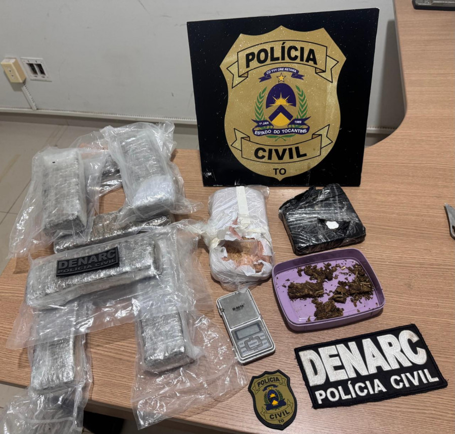 Grande quantidade de drogas é apreendida pela Polícia Civil em Araguaína 