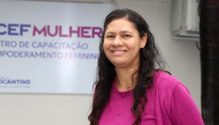 Moradora de Gurupi ressaltou a importância do novo espaço para as mulheres.  (Foto: Antonio Gonçalves/Governo do Tocantins)