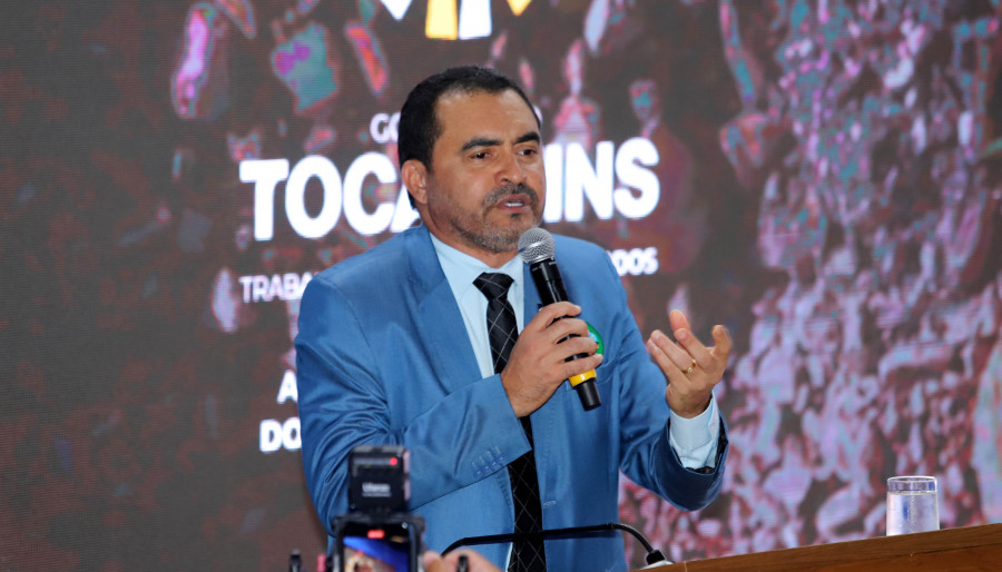 Governador Wanderlei Barbosa destaca potencial mineral do Tocantins com foco em segurança jurídica e sustentabilidade (Foto: Aldemar Ribeiro/Governo do Tocantins)