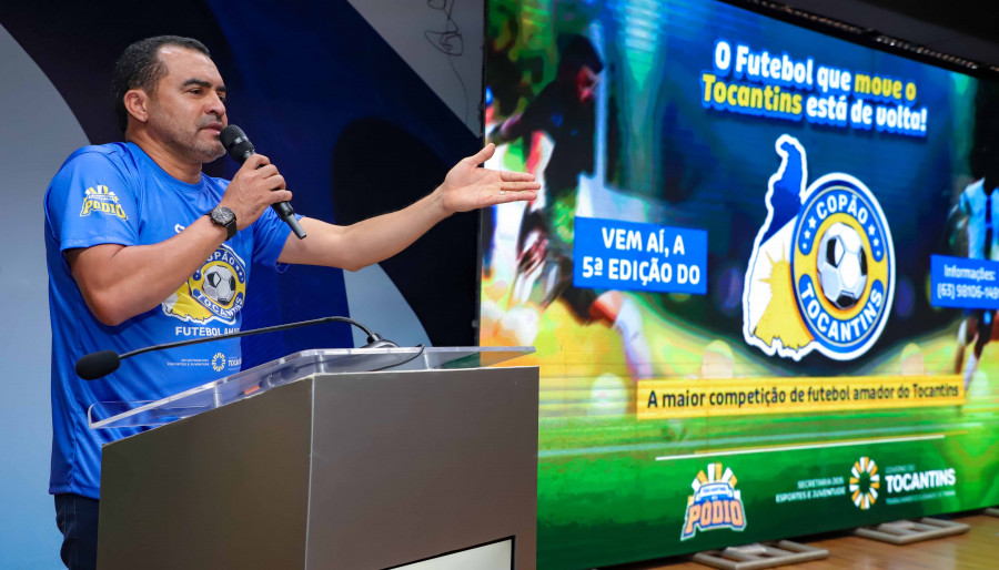 Governador Wanderlei Barbosa destaca compromisso com o incentivo ao esporte durante lançamento da 5ª edição do Copão Tocantins.
