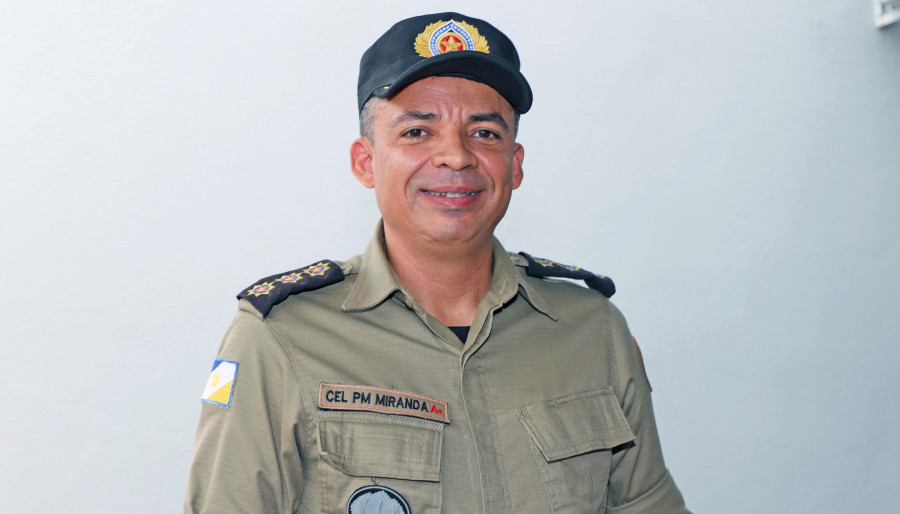 Comandante regional de Policiamento da 2ª Região, coronel João Márcio Costa Miranda, enfatizou que a nova sede traz mais qualidade ao trabalho dos policiais —  Foto: Esequias Araújo/Governo do Tocantins 