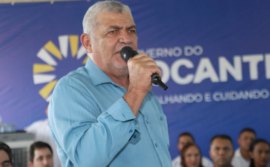  Prefeito de Araguatins, Aquiles da Areia, destacou os benefícios da obra para o desenvolvimento regional e a qualidade de vida da população - Ademir dos Anjos/Governo do Tocantins
