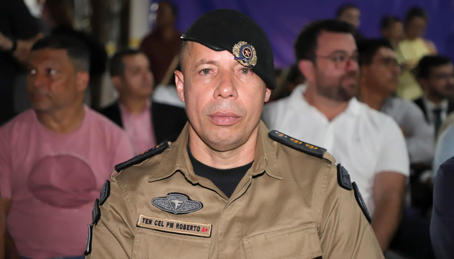 Novo tenente-coronel José Roberto Carneiro Alves 
