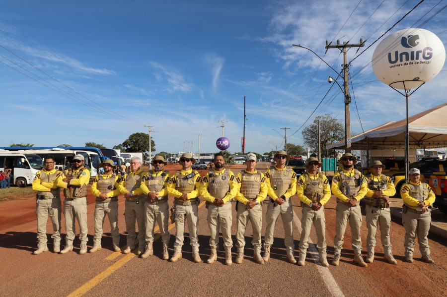Órgão mobilizou 55 agentes de trânsito que atuam para garantir a segurança viária da feira - Foto: Félix Carneiro/Governo do Tocantins