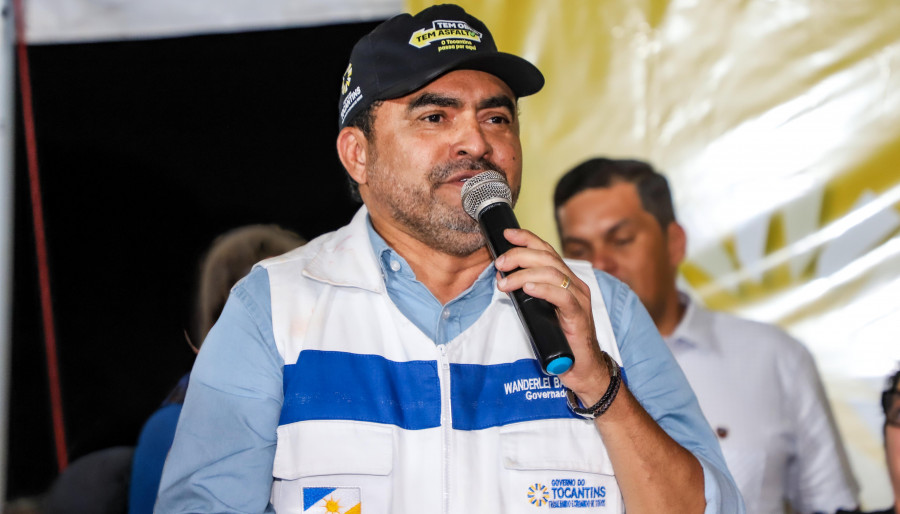  Governador do Tocantins, Wanderlei Barbosa, reforça o compromisso da gestão estadual com os investimentos em infraestrutura e desenvolvimento regional (Foto: Esequias Araújo/Governo do Tocantins)