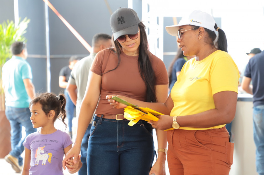  As ações educativas da campanha Maio Amarelo também chegaram à maior feira agrotecnológica do Norte do país: a Agrotins 2026 - Félix Carneiro/Governo do Tocantins