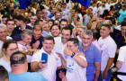 Lançamento da pré-candidatura de Jorge Frederico contou com mais de 6 mil pessoas, segundo organização.