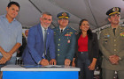 Amélio Cayres assinou o ato de promoção dos 22 aspirantes a oficiais para o posto de 2º Tenente QOBM, ao lado do comandante-geral do CBMTO, coronel Peterson Queiroz de Ornelas