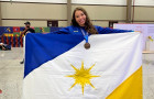 Atleta Fernanda Emilly garantiu o bronze no wrestling, categoria livre -65kg