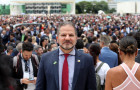 O secretário-chefe da Casa Civil, Deocleciano Gomes, representando o governador do Tocantins, Wanderlei Barbosa,  participou, na manhã desta quarta-feira, 8, do ato em defesa da democracia