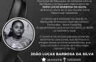 A Prefeitura de Filadélfia lamentou a morte de João Lucas por meio de uma nota de pesar 