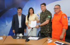 Primeira-dama Karynne Sotero recebeu o ofício de solicitação de apoio nas ações de combate aos incêndios florestais no estado em 2025 para ser encaminhado ao governador Wanderlei Barbosa 
