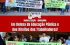  Professores da rede municipal protestaram em frente ao gabinete do prefeito Wagner Rodrigues, em Araguaína
