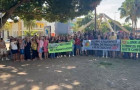 Professores da rede municipal de Araguaína durante manifestação