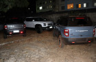  Carros apreendidos, supostamente adquiridos com o dinheiro desviado das empresas 