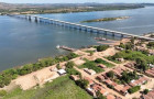 Obras da ponte sobre o rio Araguaia, que liga os estados do Pará e do Tocantins, na rodovia BR-153. 