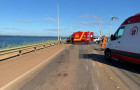 Motociclista morreu na ponte Governador José Wilson Siqueira Campos, na TO-080 