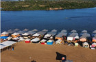 Canoa com 17 pessoas afunda no Araguaia a caminho de ; todos foram salvos.  