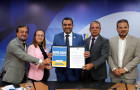 Governador Wanderlei Barbosa durante o lançamento oficial do Refis 2025, no Palácio Araguaia, em Palmas 