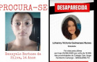 Adolescentes Dannyele e Lohanny, desaparecidas desde sexta-feira (22/08) em Araguaína, foram localizadas com segurança e reencontraram familiares neste sábado (23).