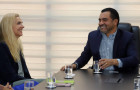 Governador Wanderlei Barbosa, recebe a embaixadora da união Europeia no Brasil, Marian Schuegraf, em seu Gabinete no Palácio Araguaia Governador José Wilson Siqueira campos