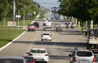 Trânsito em avenida no centro de Palmas, Tocantins