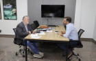 ecretário Divaldo Rezende e o colega Joaquim Quirino destacaram trabalho conjunto entre estado e município para avançar com a pauta ambiental. - Foto: Marcel de Paula/Governo do Tocantins 
