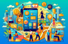 O uso de carteiras digitais facilita depósitos instantâneos via smartphones.