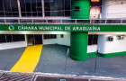 Fachada da Câmara Municipal de Araguaína, onde tramita o projeto que altera o PCCR da educação.