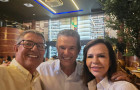 Presidente Big Jow, ministro André de Paula e senadora Dorinha