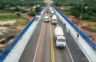 Testes de carga realizados pelo DNIT na nova ponte sobre o Rio Tocantins, entre TO e MA.