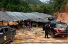 A ação foi desencadeada após indícios que apontaram a existência de exploração minerária clandestina na região.