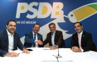 Mais votados no pleito de 2022 para a Câmara, Toinho Andrade e Vicentinho Júnior estão juntos agora no PSDB