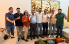 Governador Wanderlei Barbosa durante reunião com pré-candidatos do Republicanos ao Congresso Nacional, em Palmas