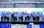 Autoridades, empresários e organizadores durante a abertura da EPOCA Casa & Construção, em Araguaína.
