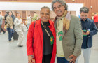 Dorivã Passarim ao lado da ministra da Cultura, Margareth Menezes, durante participação no JZ Festival, em Xangai, na China.