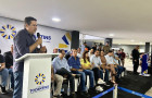 Deputado estadual Marcus Marcelo (PL) durante agenda com o governador Wanderlei Barbosa em Araguaína