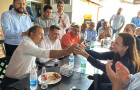 Senadora Professora Dorinha ao lado do presidente da Câmara de Araguaína, vereador Max Baroli, durante encontro que selou apoio à pré-candidatura 