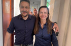 Senadora Professora Dorinha ao lado do presidente da Câmara de Araguaína, vereador Max Baroli, durante encontro que selou apoio à pré-candidatura 