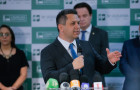  Deputado federal Tiago Dimas (Podemos-TO) durante evento de destinação de recursos para municípios tocantinenses