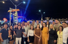 Deputado Amélio Cayres (MDB) durante a 21ª Festa do Peixe, em São Sebastião do Tocantins 