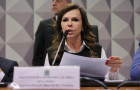 Senadora Professora Dorinha Seabra (União) durante reunião da Comissão de Educação do Senado 